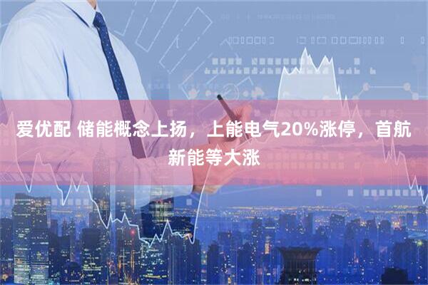 爱优配 储能概念上扬，上能电气20%涨停，首航新能等大涨